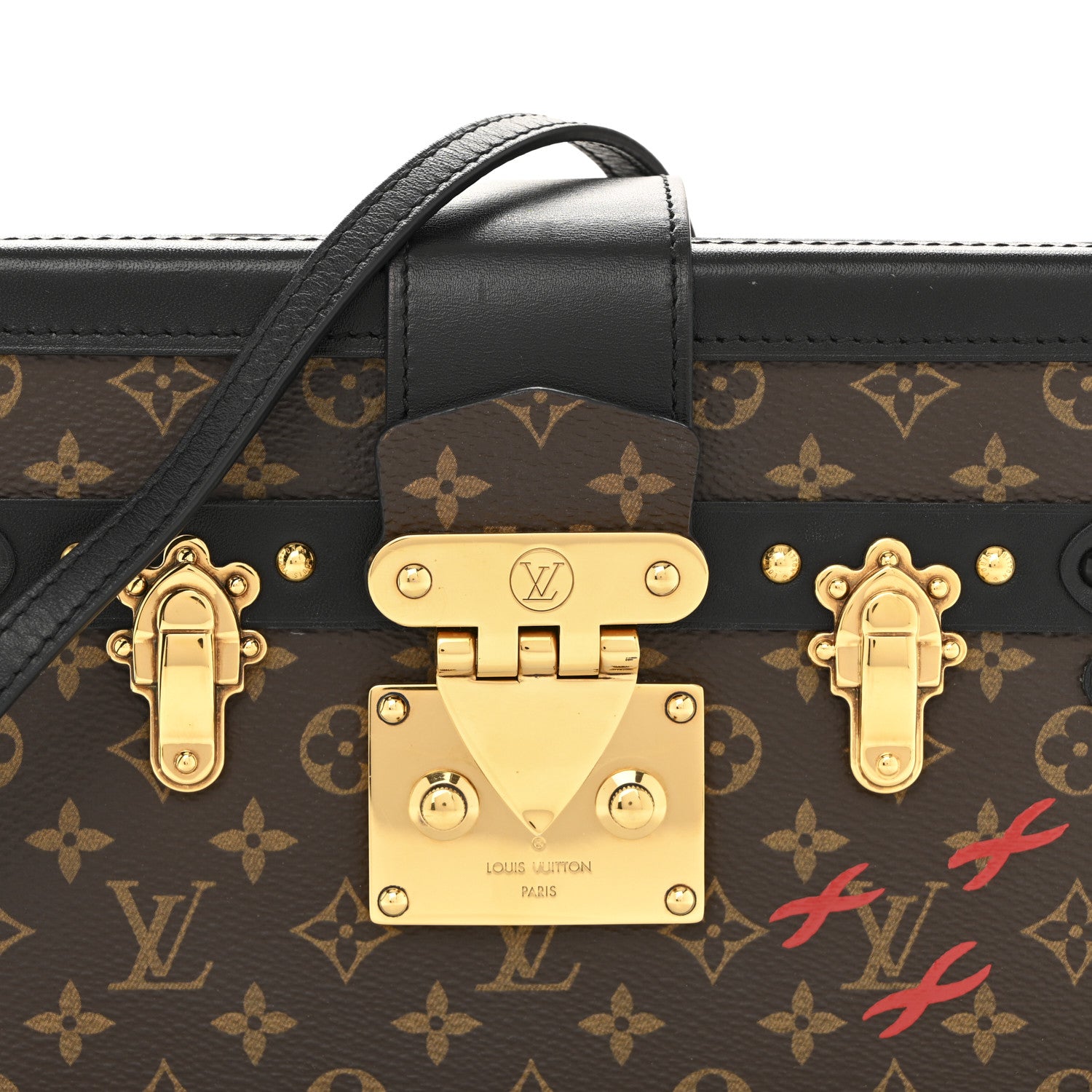 Louis Vuitton Monogram Petite Malle Black 7 of 12