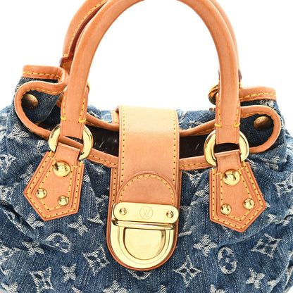 Louis Vuitton Monogram Denim Pleaty Blue 6 of 9
