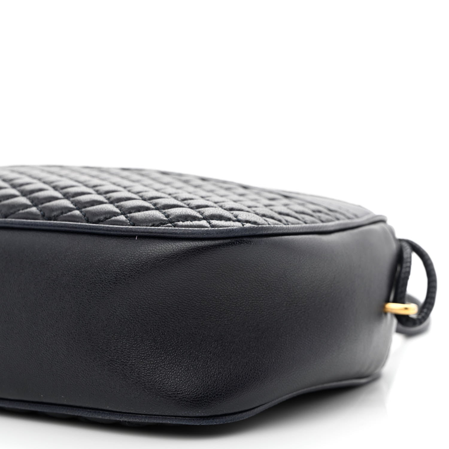 Saint Laurent Lambskin Quilted Victoire Camera Bag Deep Marine 10 of 10