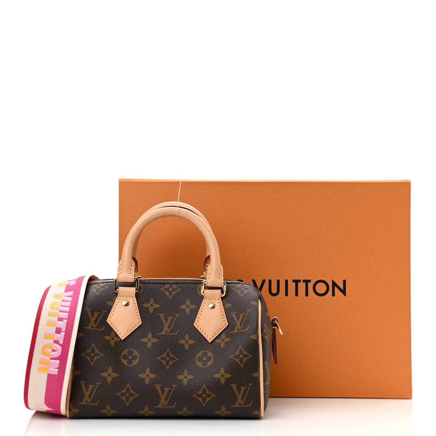 Monogram Speedy Bandouliere 20 Fuchsia