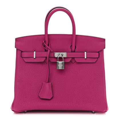 Hermes Togo Birkin 25 Rose Pourpre 1 of 11