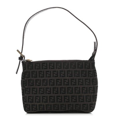 Fendi Zucchino Mini Pochette Tobacco Moro 1 of 12