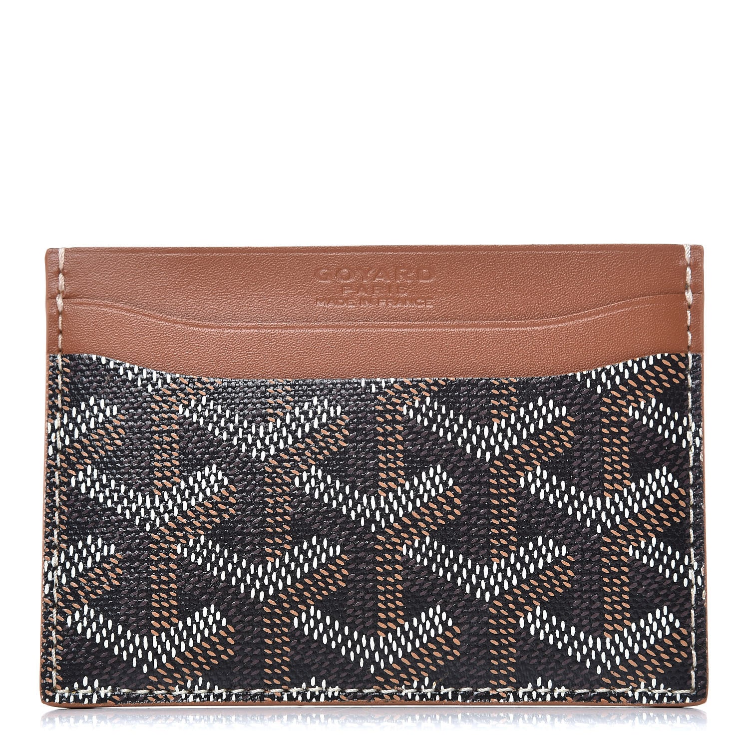 Goyard Goyardine Saint Sulpice Card Holder Black Gold 1 of 7