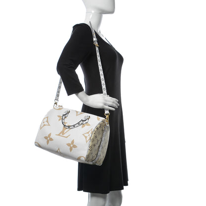 Louis Vuitton Monogram Giant Speedy Bandouliere 30 Kaki Beige 2 of 6