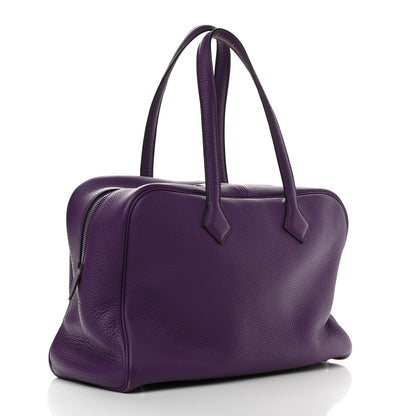 Hermes Taurillon Clemence Victoria II 35 Ultraviolet 3 of 13