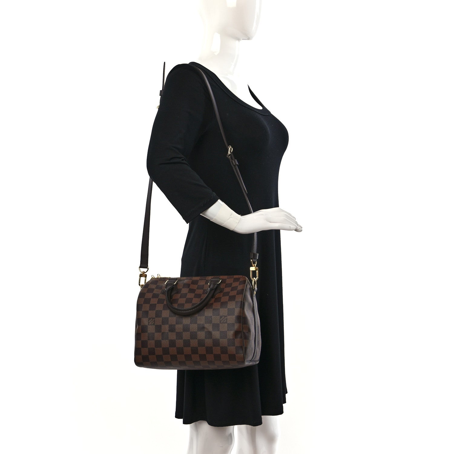 Louis Vuitton Damier Ebene Speedy Bandouliere 25 2 of 11