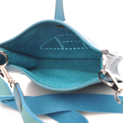 Hermes Taurillon Clemence Amazone Evelyne TPM Bleu Izmir Malachite 5 of 7