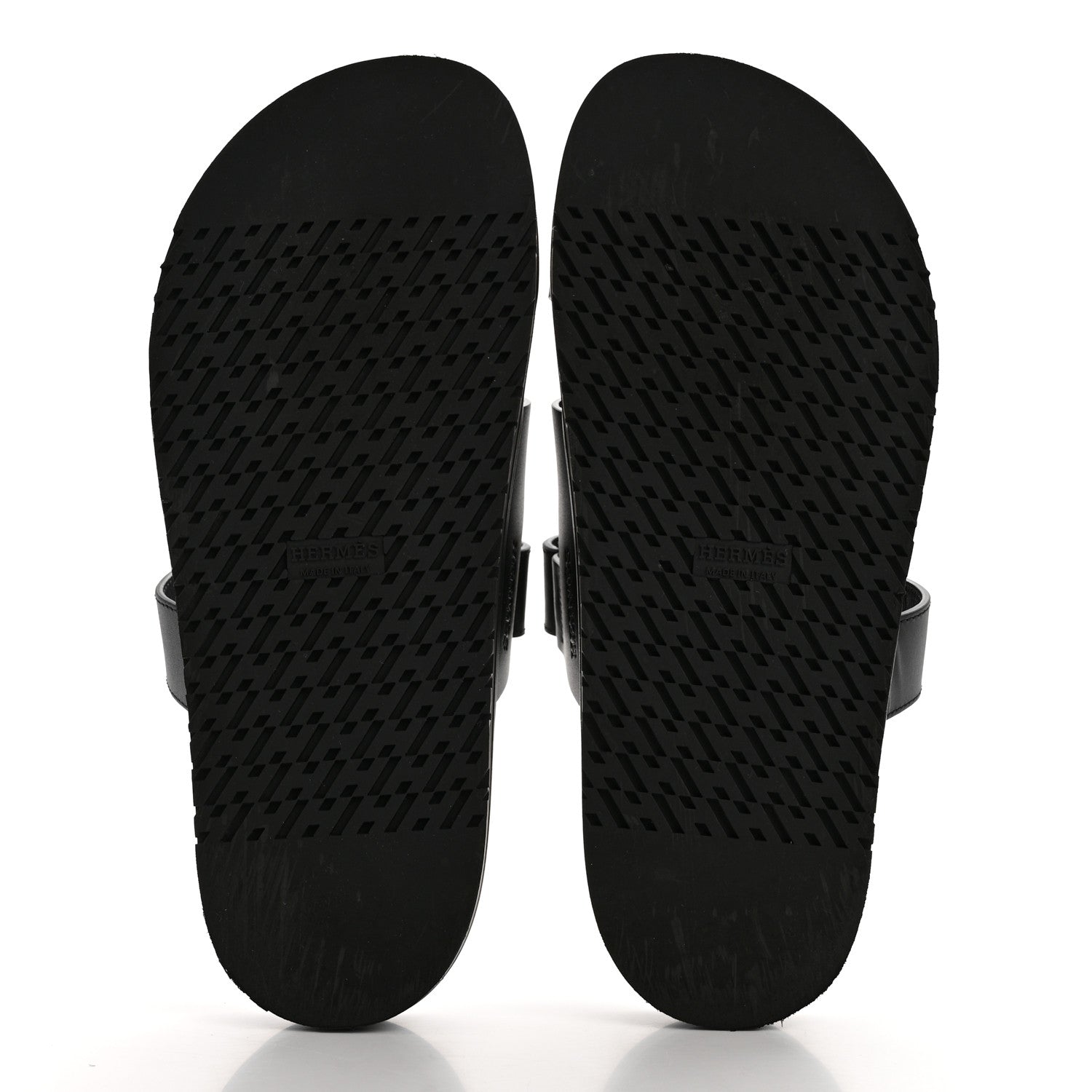 Hermes Calfskin Womens Chypre Sandals 41 Black 5 of 10