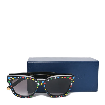Louis Vuitton LV X YK Acetate Painted Dots Sunglasses Z1903W Black Multicolor 7 of 7