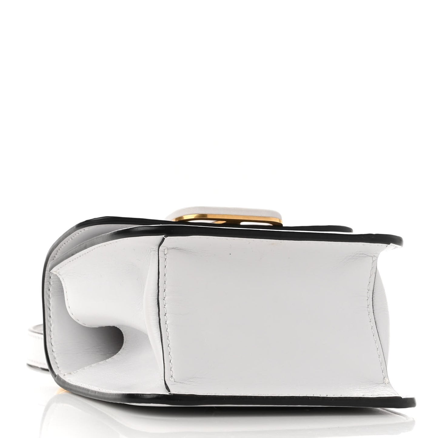 Smooth Calfskin Micro VSling Shoulder Bag White
