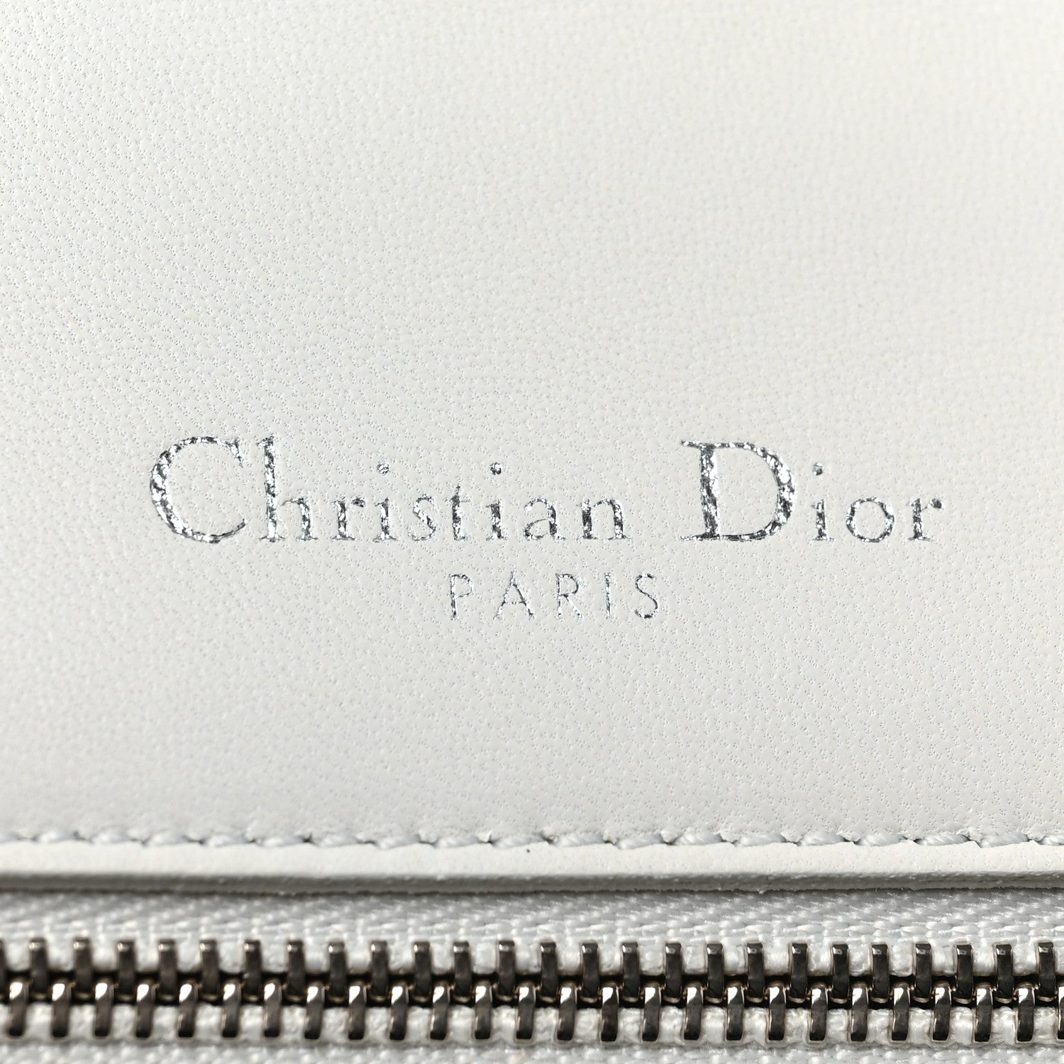 Christian Dior Lambskin Crystal Studded Small Diorama Flap Bag Off White 6 of 10