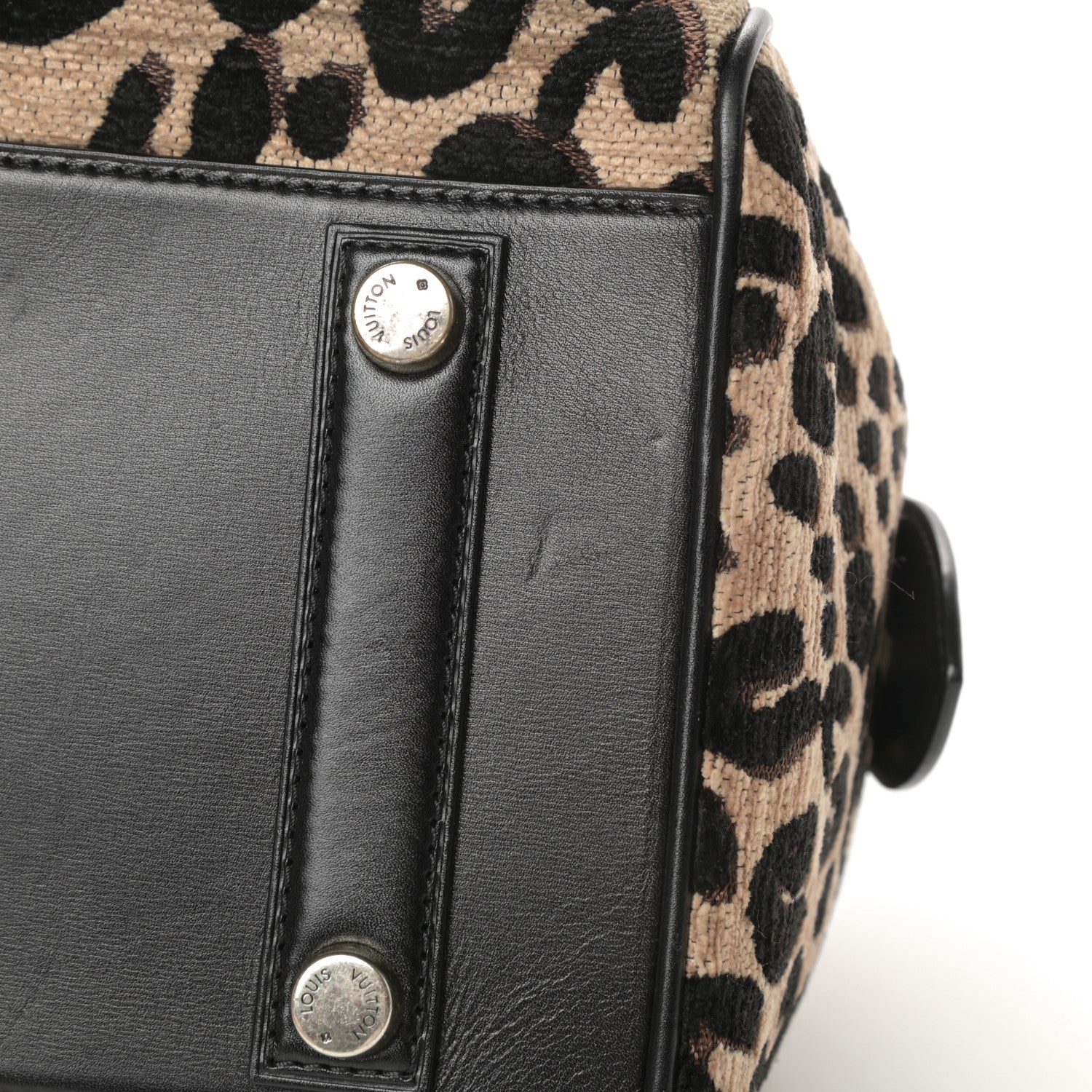 Louis Vuitton Jacquard Velvet Leopard Print Stephen Sprouse Speedy 14 of 14