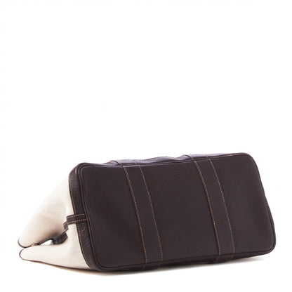 Hermes Toile Buffle Gala Garden Party Tote 36 MM Marron Fonce 4 of 8