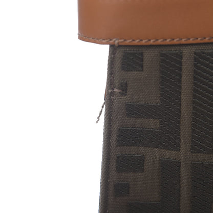 Fendi Canvas Vitello King FF Embroidered Medium Peekaboo X-Tote Amazzonia Cuoio 9 of 12
