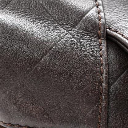 Chanel Calfskin Chevron CC All Day Long Boston Brown 12 of 12