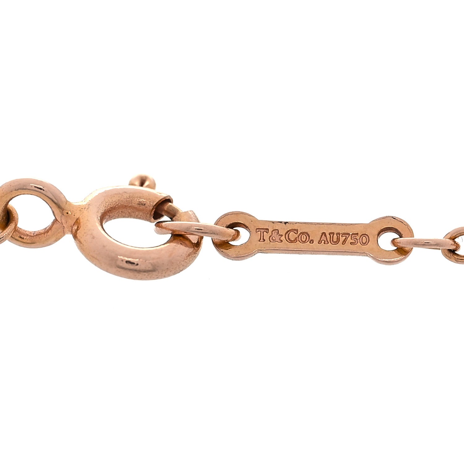 Tiffany 18K Rose Gold Paloma Picasso Graffiti Kiss Bracelet 4 of 5