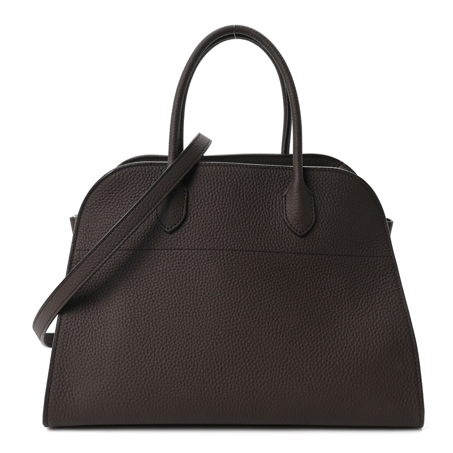 Matte Grained Calfskin Soft Margaux 12 Deep Brown