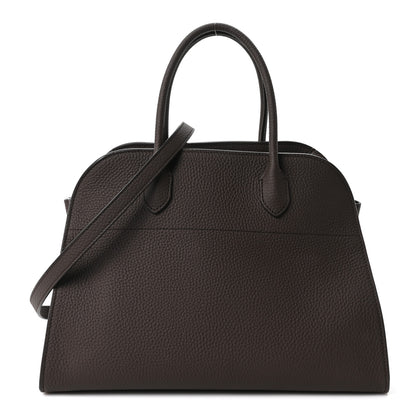 The Row Matte Grained Calfskin Soft Margaux 12 Deep Brown 1 of 9