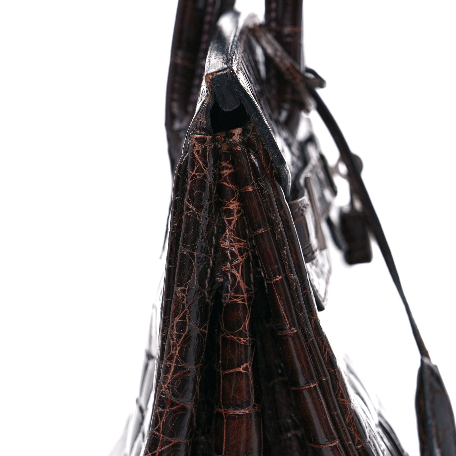 Hermes Shiny Niloticus Crocodile Birkin 30 Havane 13 of 13