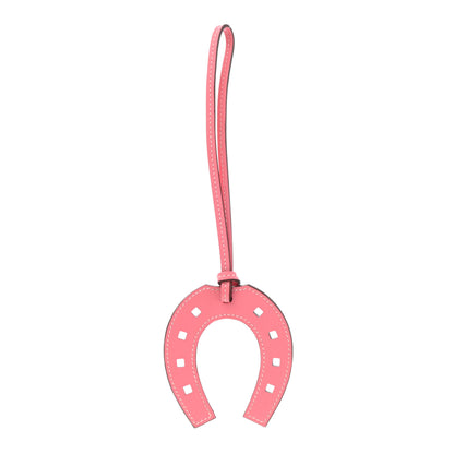 Hermes Swift Paddock Horseshoe Bag Charm Rose Ete 1 of 4