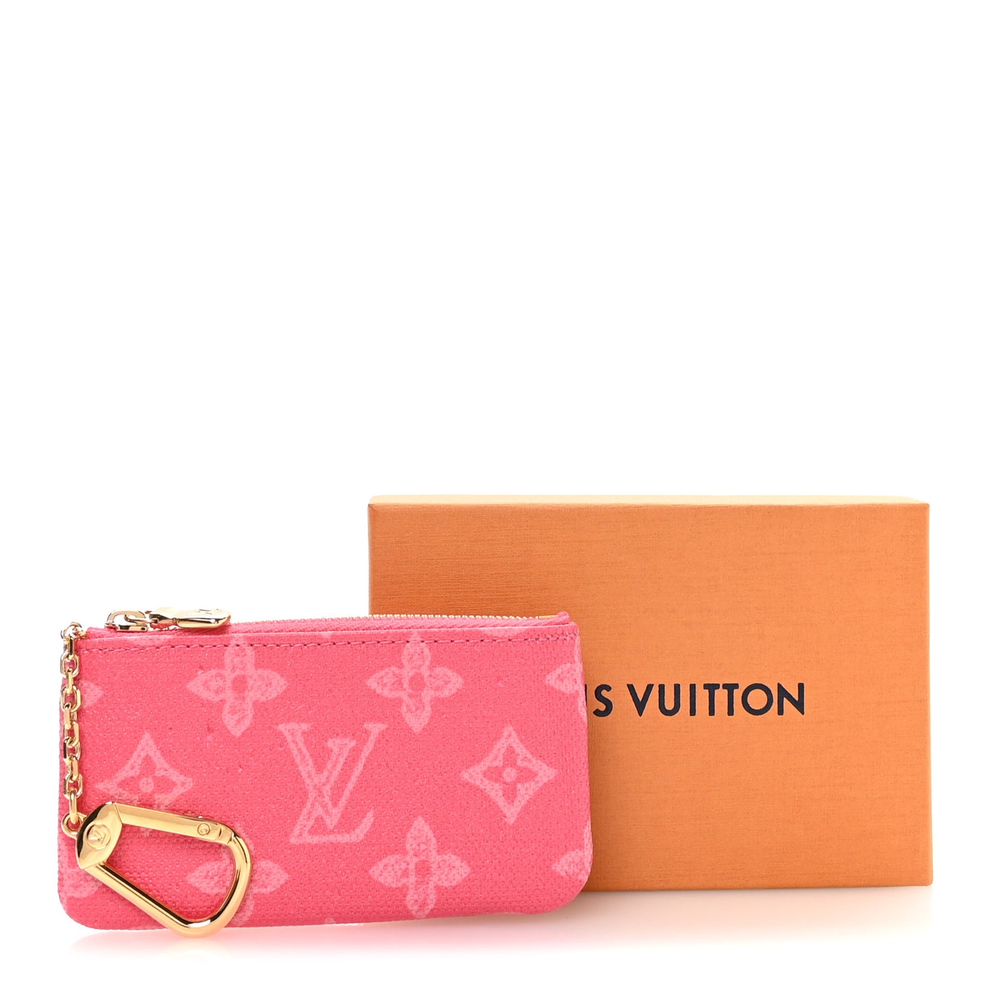Monogram Origine Key Pouch Rose Ruban