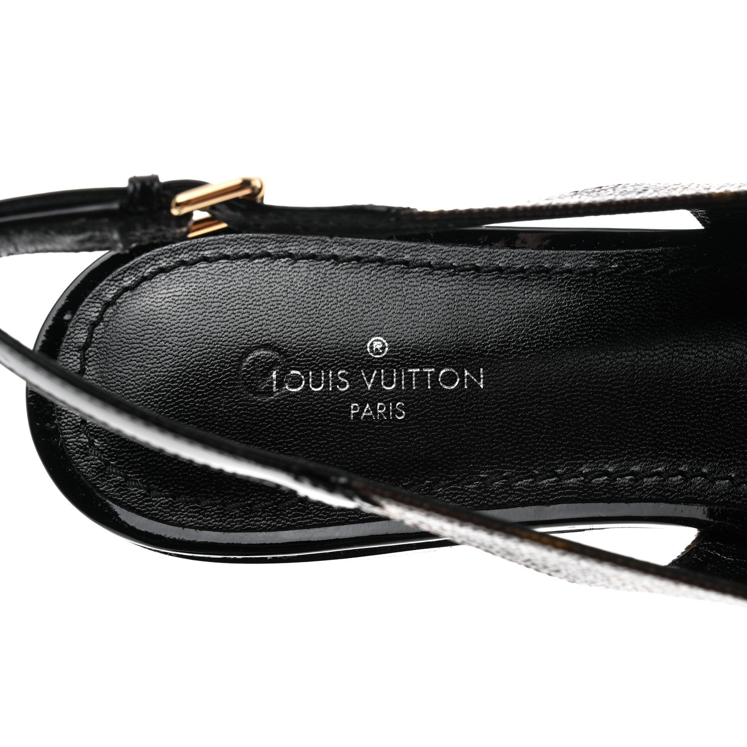 Louis Vuitton Patent Monogram Cherie Slingback Ballerina Flats 37 7 of 8