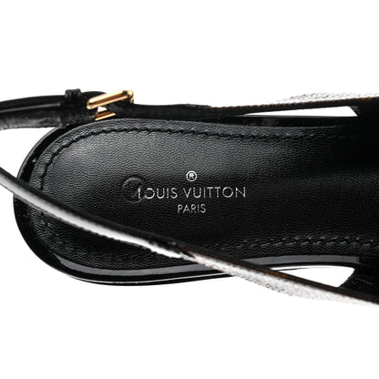 Louis Vuitton Patent Monogram Cherie Slingback Ballerina Flats 37 7 of 8