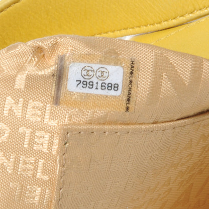 Chanel Lambskin Chocolate Bar Quilted Small Shoulder Bag Chartreuse 7 of 7