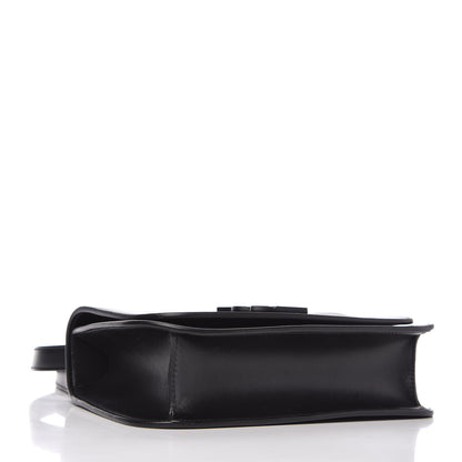 Saint Laurent Smooth Calfskin Small Spontini Saddle Bag Black 4 of 10