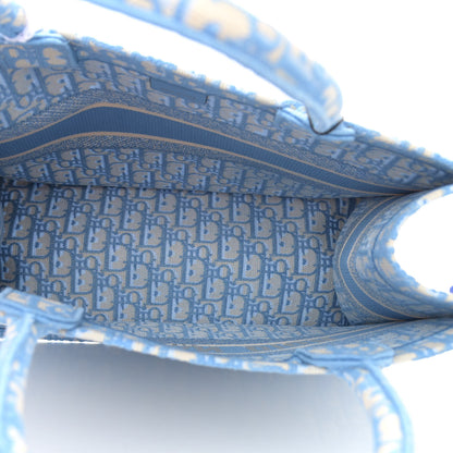 Christian Dior Oblique Medium Book Tote Light Blue 5 of 10