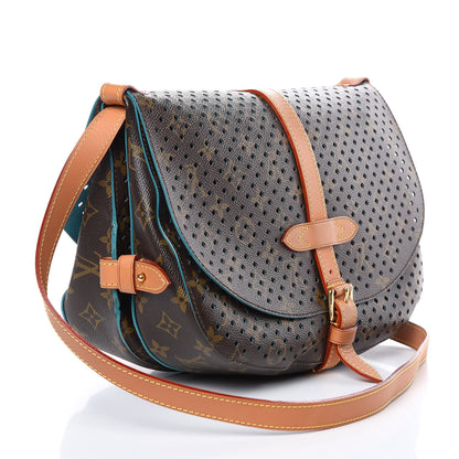 Louis Vuitton Monogram SC Flore Saumur Teal 3 of 10