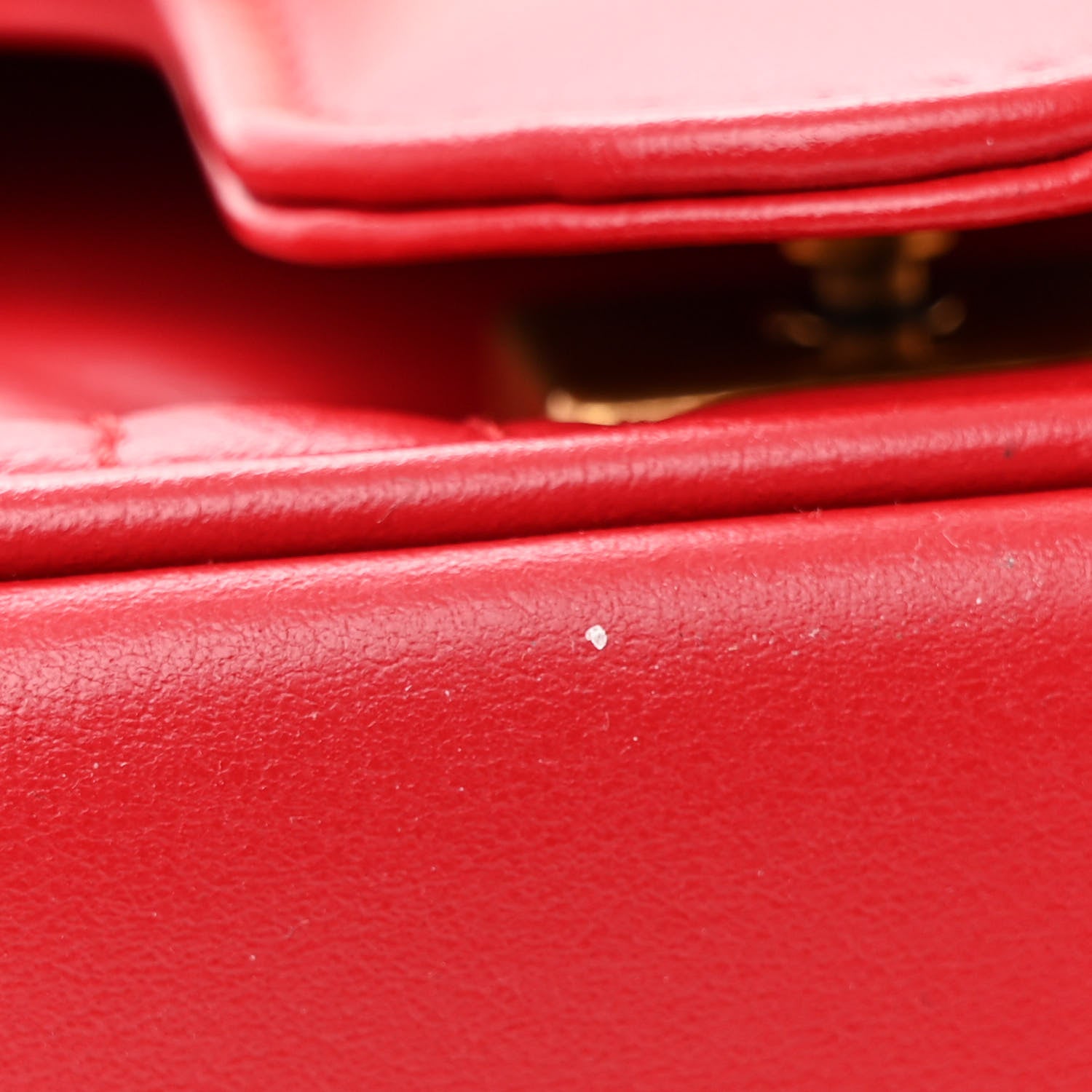 Gucci Calfskin Matelasse Small GG Marmont Shoulder Bag Hibiscus Red 11 of 11