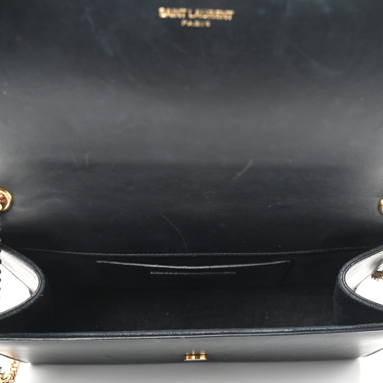 Saint Laurent Smooth Calfskin Medium Classic Monogram Kate Tassel Satchel Black 5 of 11