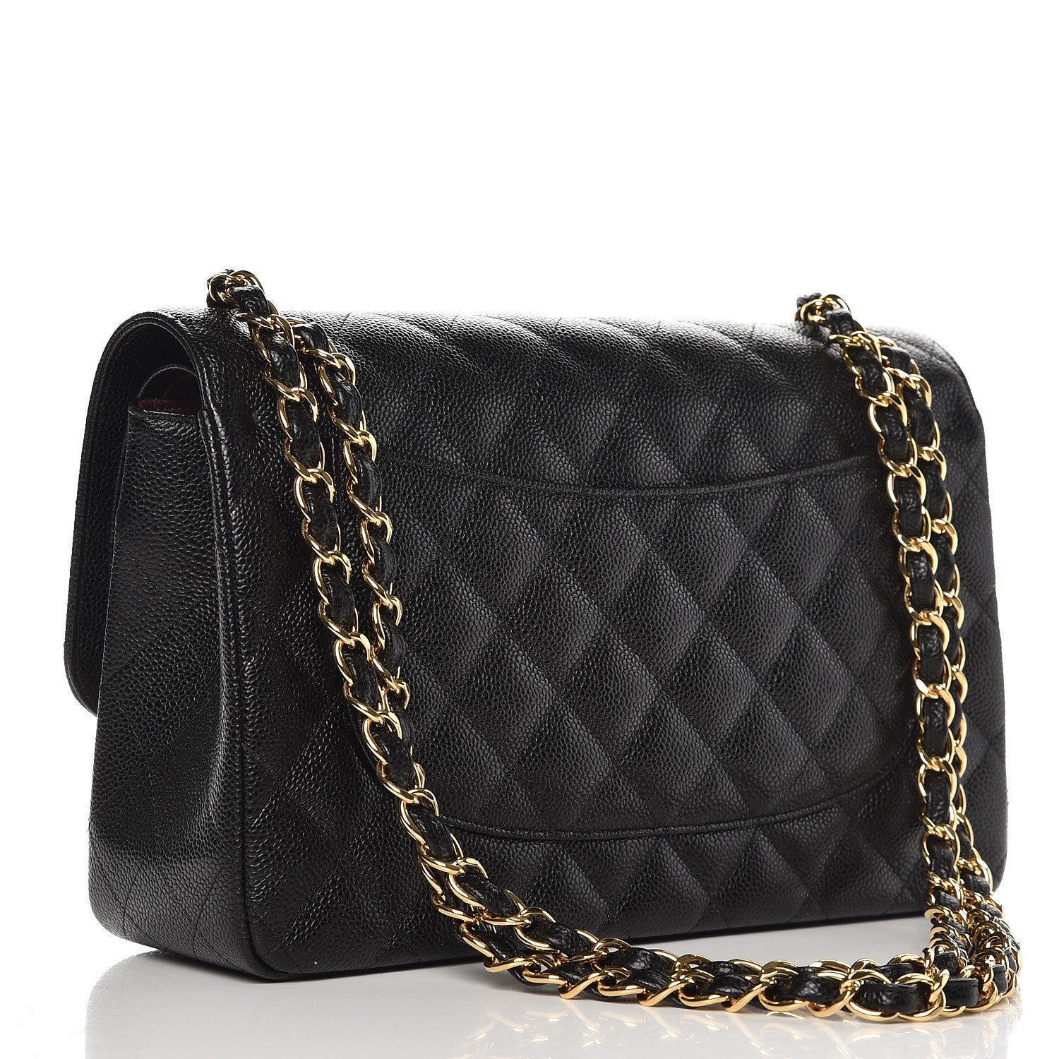 Chanel Caviar Quilted Jumbo Double Flap Black 4 of 9