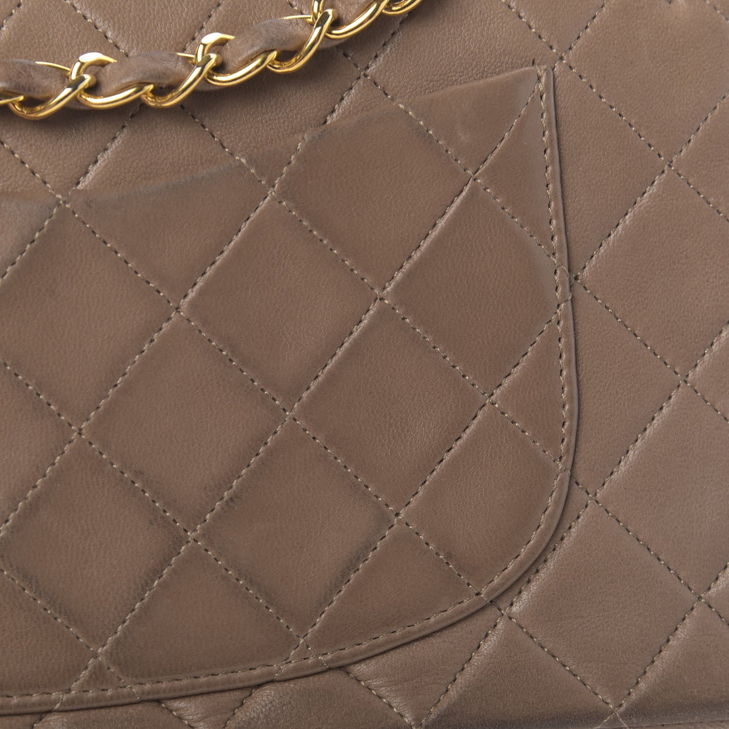 Chanel Lambskin Quilted Small Double Flap Beige 9 of 25