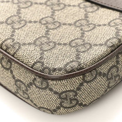Gucci GG Supreme Monogram Textured Dollar Calfskin Mini Ophidia Chain Bag Beige Ebony 8 of 8