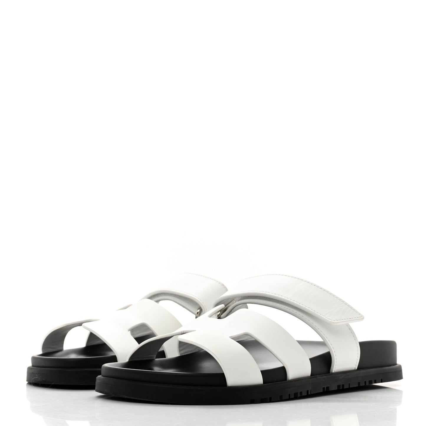 Calfskin Womens Chypre Sandals 38 White