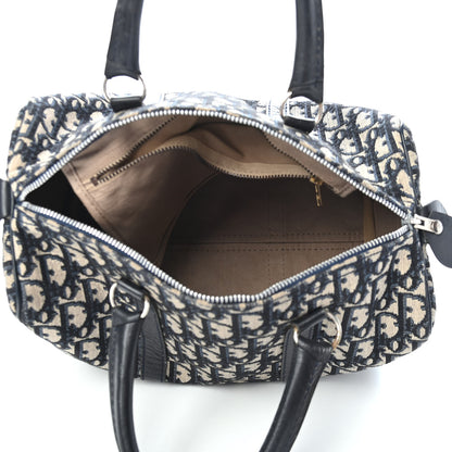 Christian Dior Monogram Boston Navy Blue 5 of 8