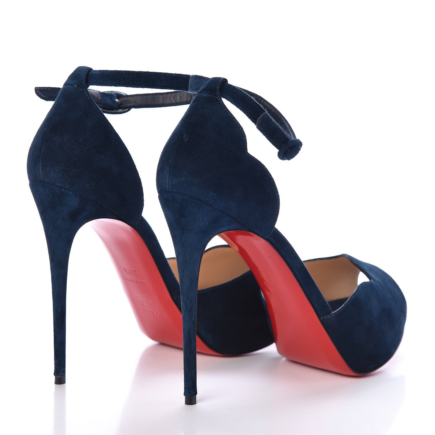 Christian Louboutin Suede Aketata 120 Pumps 39.5 Quartz 4 of 8