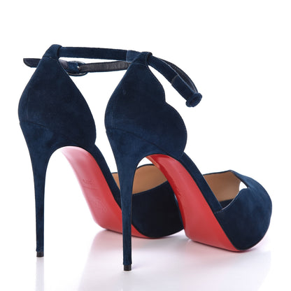 Christian Louboutin Suede Aketata 120 Pumps 39.5 Quartz 4 of 8