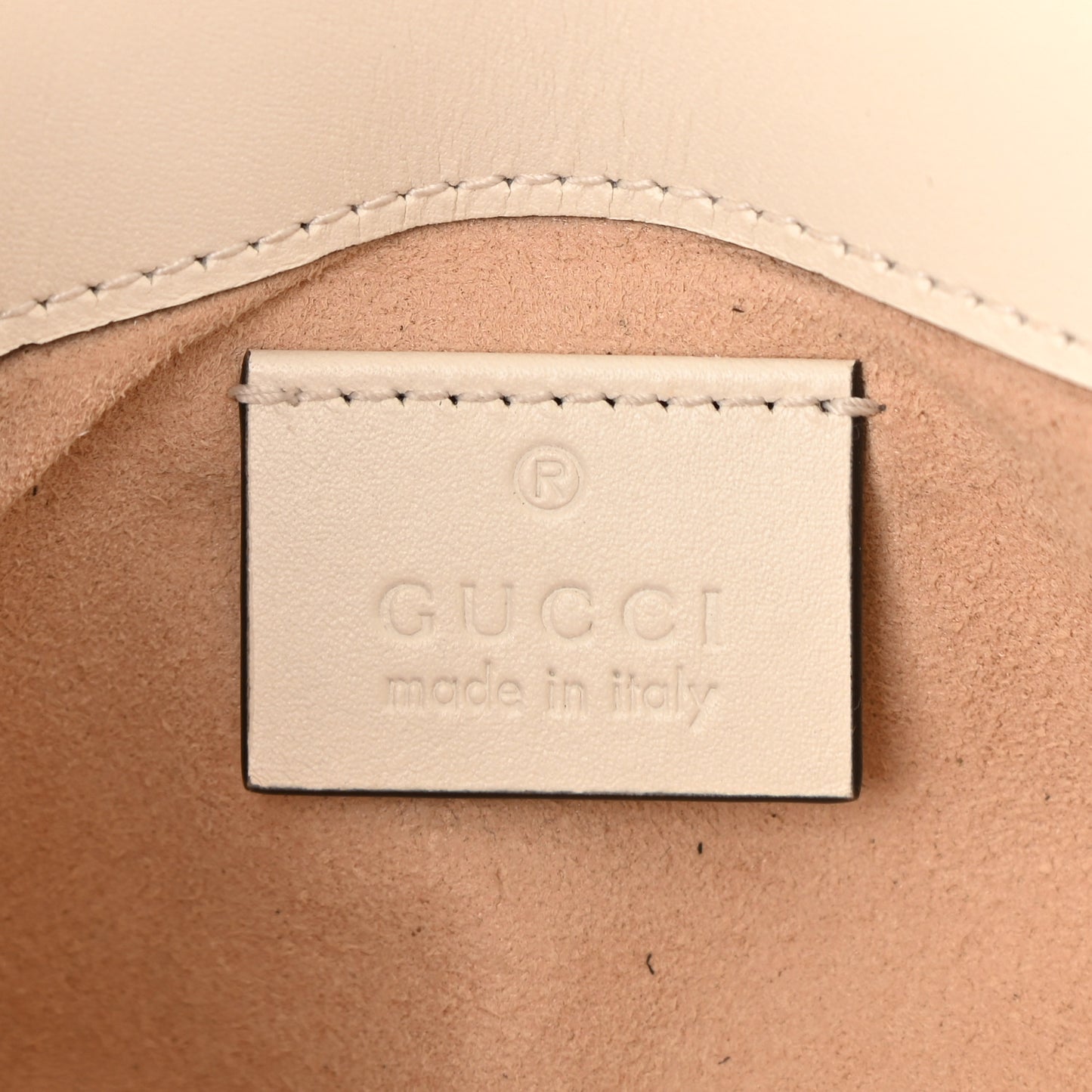 Calfskin Matelasse Super Mini GG Marmont Shoulder Bag White