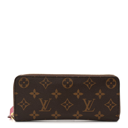 Louis Vuitton Monogram Clemence Wallet Fuchsia 1 of 6