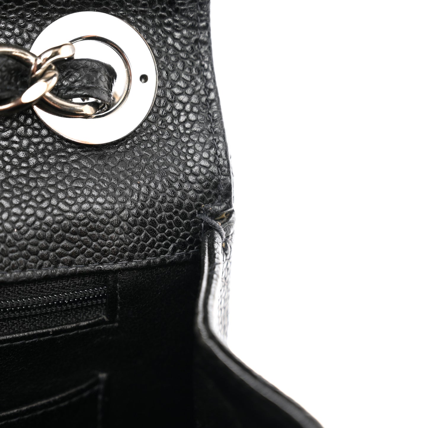 Caviar Jumbo Single Flap Black