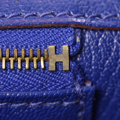 Hermes Epsom Horseshoe Birkin 30 Rose Jaipur Bleu Electrique 30 of 33