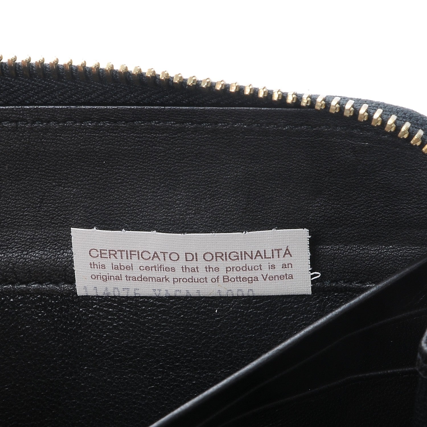 Bottega Veneta Nappa Intrecciato Zip Around Chain Wallet Nero Black 7 of 10
