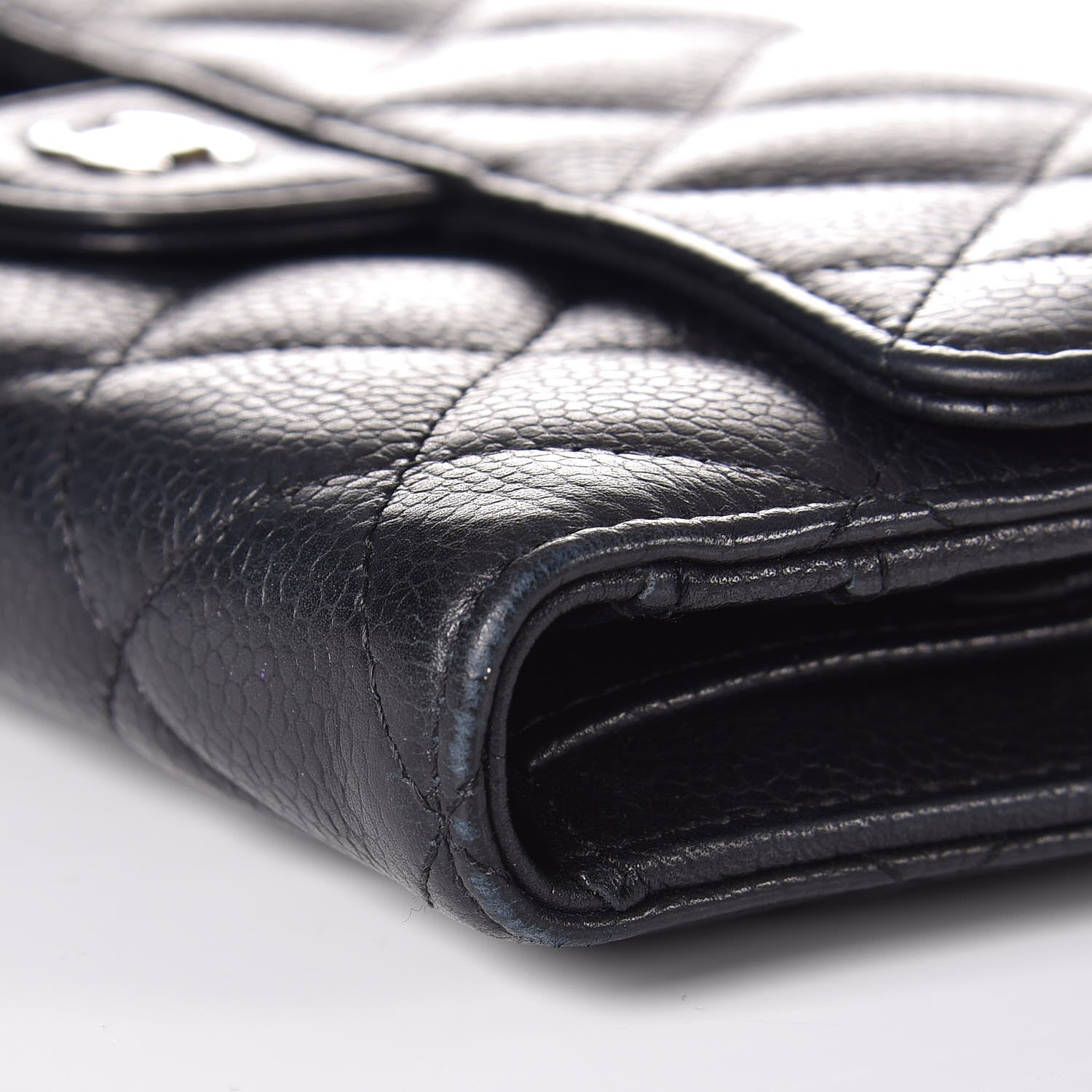 Chanel Caviar Quilted Large Flap Wallet Black 9 of 9
