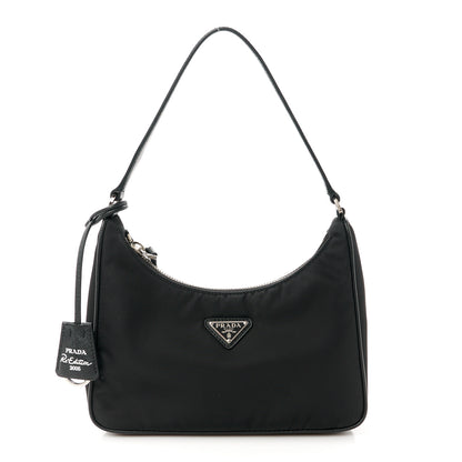 Prada Tessuto Nylon Saffiano Mini Re-Edition 2005 Bag Black 1 of 12