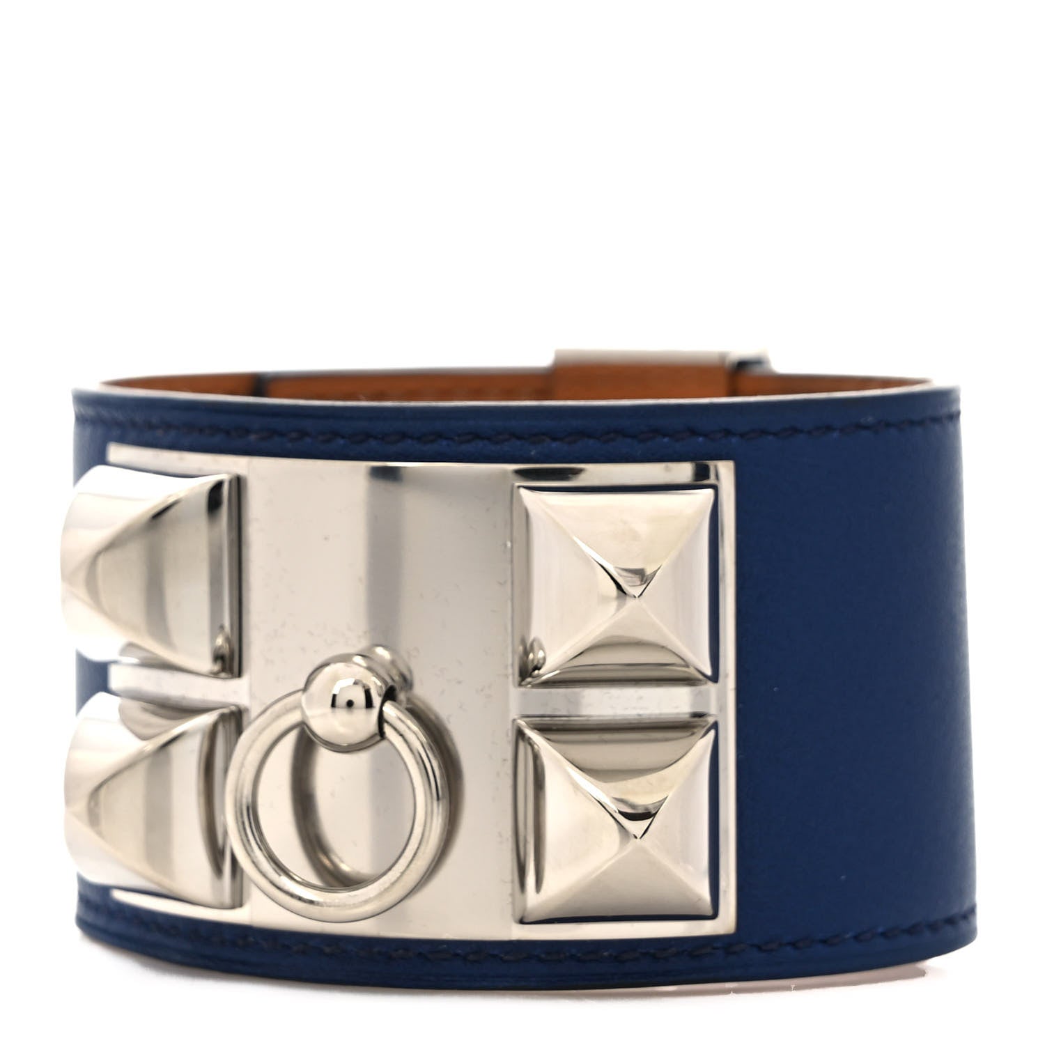 Hermes Swift Collier De Chien CDC Bracelet S Bleu Saphir 1 of 6