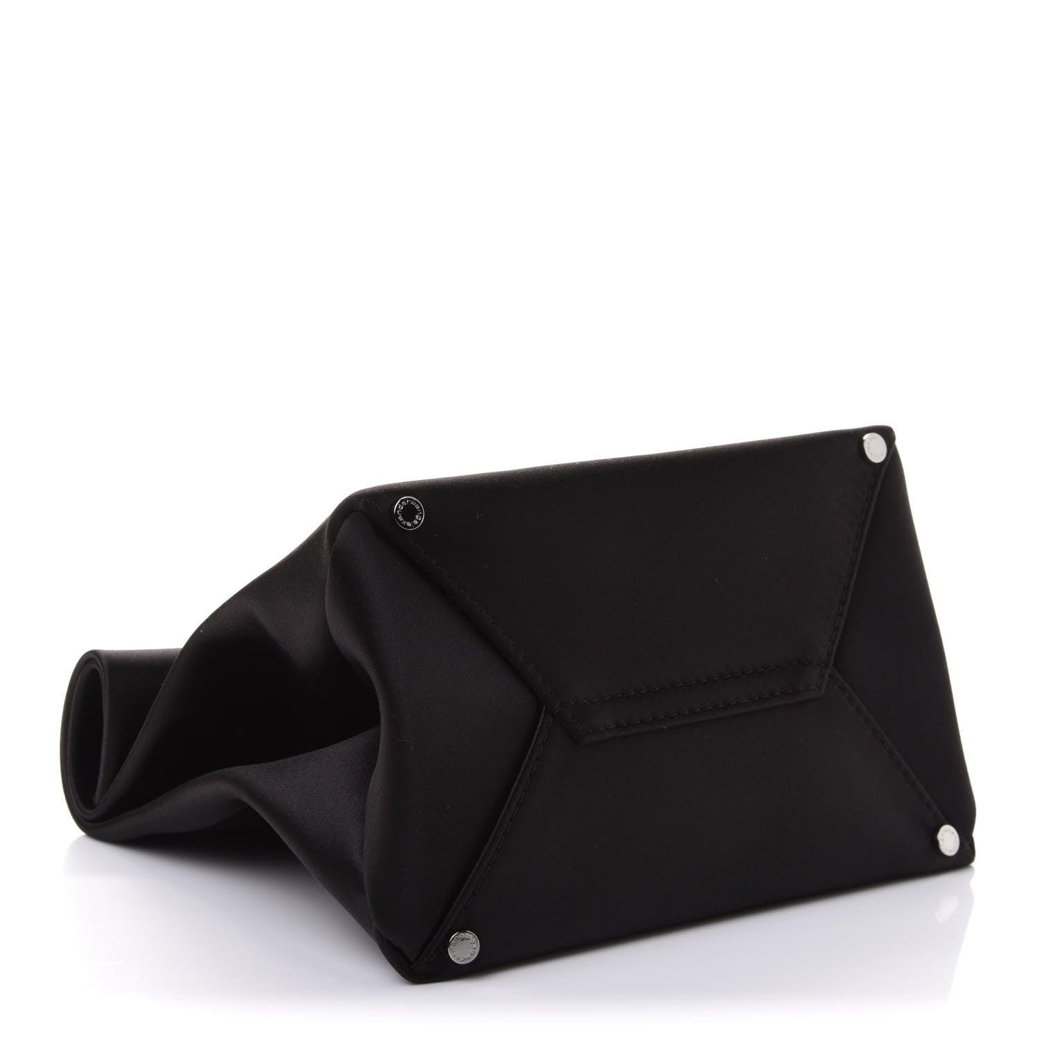 Alexander Wang Satin Lunch Bag Clutch Black 4 of 10