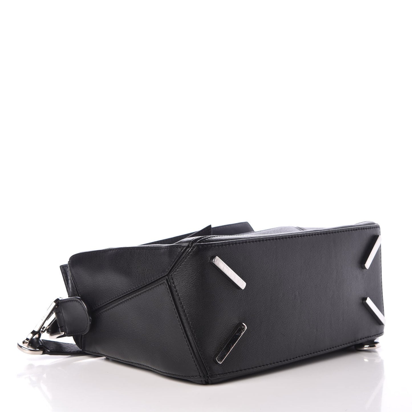 Calfskin Small Puzzle Bag Black
